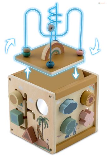 Fa szenzoros játék kocka Nukido NK-861