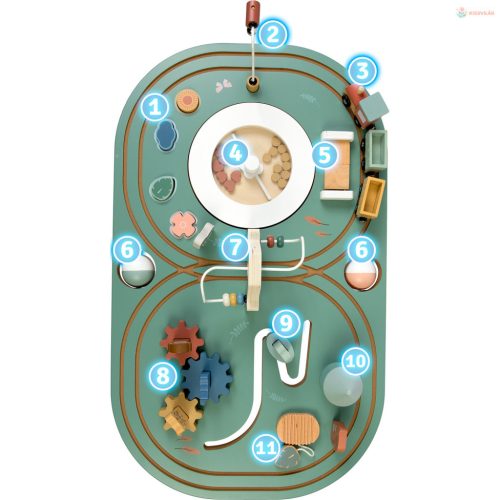 Fa játékasztal tárolóval Nukido NK-865