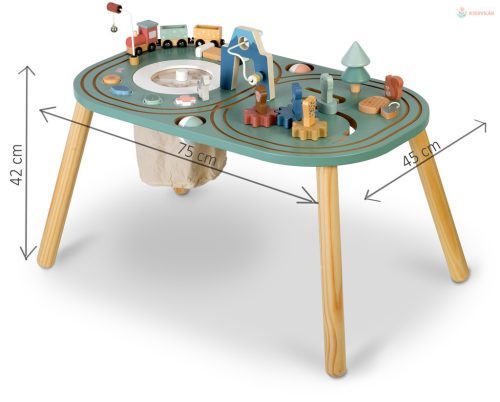 Fa játékasztal tárolóval Nukido NK-865