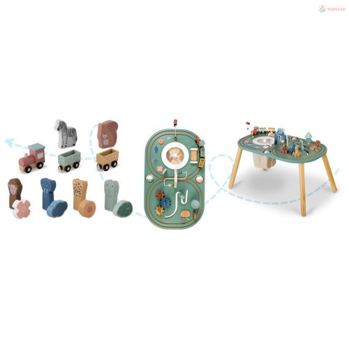 Fa játékasztal tárolóval Nukido NK-865