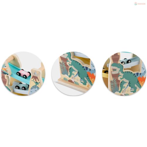 Fa csúszda játék kisautókkal Ricokids RK-867