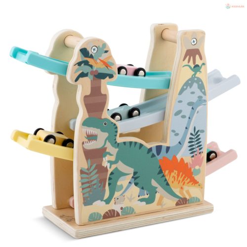 Fa csúszda játék kisautókkal Ricokids RK-867