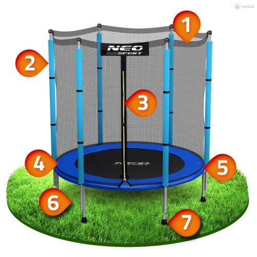 Kerti trambulin gyerekeknek 140 cm 4,5ft Neo-Sport