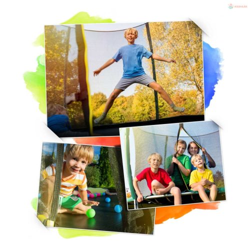 Kerti trambulin 312 cm belső hálóval Neo-Sport