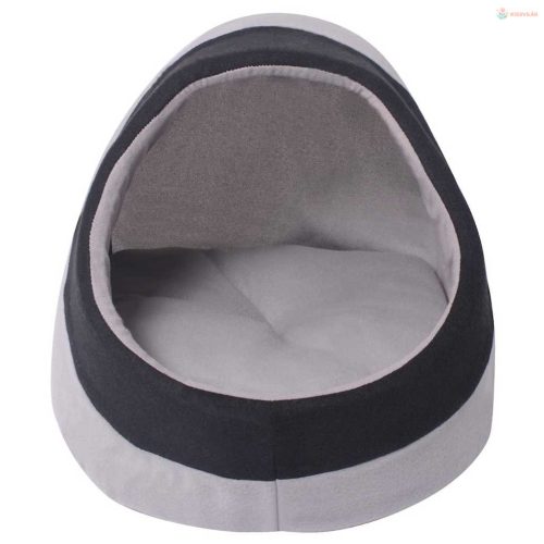 Szürke és fekete macskaágy M