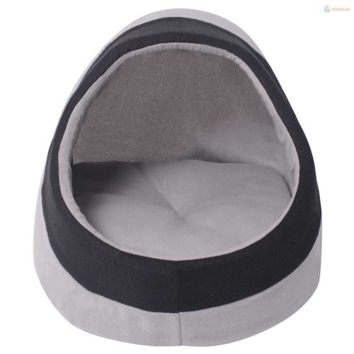 Szürke és fekete macskaágy L