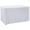 2 darab fehér sztreccs asztalszoknya 243 x 76 x 74 cm