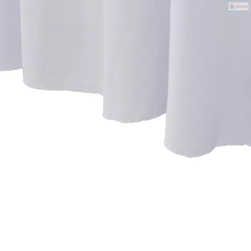 2 darab fehér sztreccs asztalszoknya 243 x 76 x 74 cm