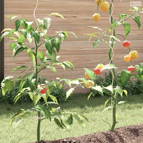 20 db spirál alakú horganyzott acél növény támaszték 170 cm