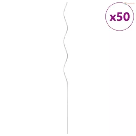   50 db spirál alakú horganyzott acél növény támaszték 110 cm