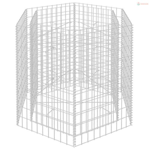 Hatszögletű gabion magaságyás 100 x 90 x 100 cm