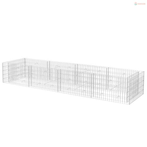 Acél gabion magaságyás 360 x 90 x 50 cm