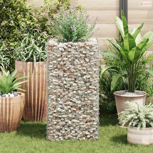 Acél gabion magaságyás 50 x 50 x 100 cm