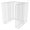 Acél gabion 1 db gurulós kukához 110 x 100 x 120 cm