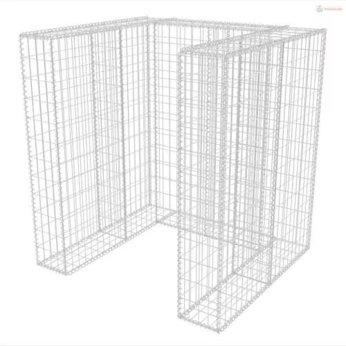 Acél gabion 1 db gurulós kukához 110 x 100 x 120 cm