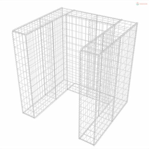 Acél gabion 1 db gurulós kukához 110 x 100 x 120 cm