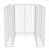 Acél gabion 1 db gurulós kukához 110 x 100 x 120 cm