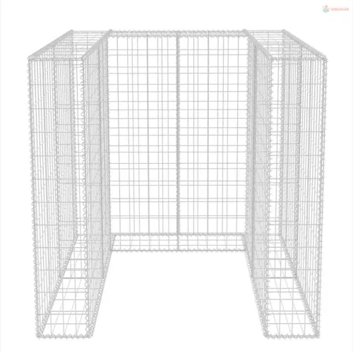 Acél gabion 1 db gurulós kukához 110 x 100 x 120 cm