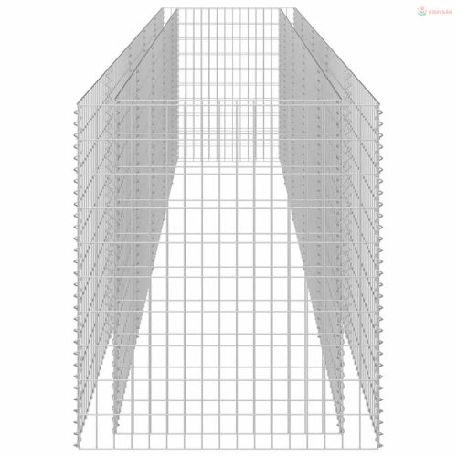 Horganyozott acél gabion magaságyás 450 x 90 x 100 cm