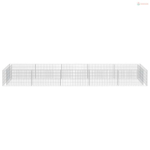 Horganyzott acél gabion magaságyás 450 x 90 x 50 cm