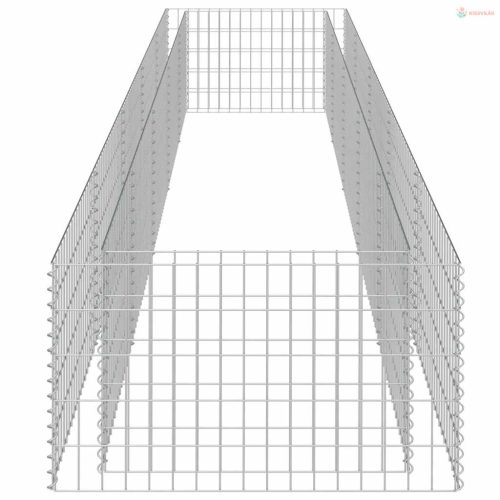 Horganyzott acél gabion magaságyás 450 x 90 x 50 cm