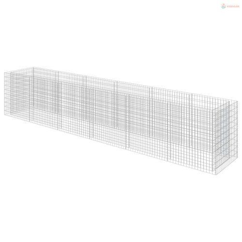 Horganyzott acél gabion magaságyás 540 x 90 x 100 cm