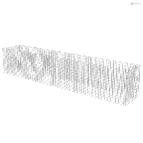 Horganyzott acél gabion magaságyás 540 x 90 x 100 cm