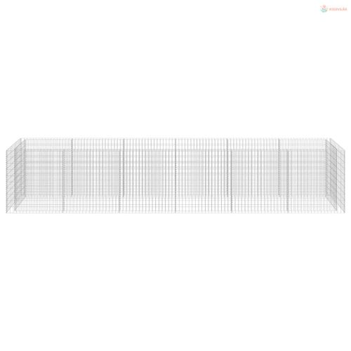 Horganyzott acél gabion magaságyás 540 x 90 x 100 cm