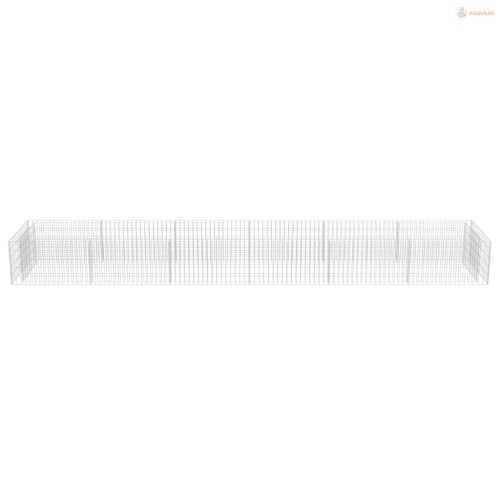Horganyzott acél gabion magaságyás 540 x 90 x 50 cm