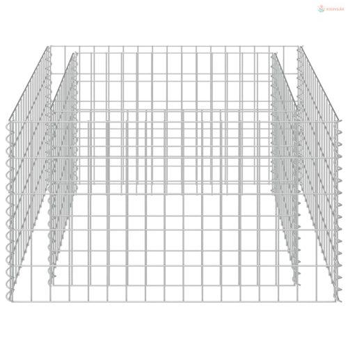 Horganyzott acél gabion magaságyás 90 x 90 x 50 cm