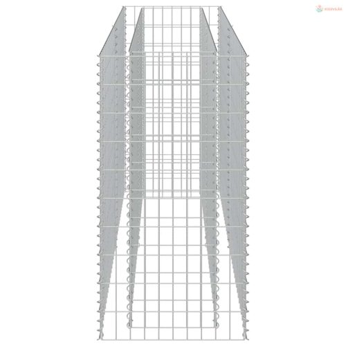 Horganyzott acél gabion magaságyás 180 x 50 x 100 cm