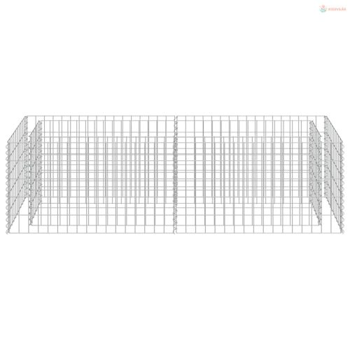 Horganyzott acél gabion magaságyás 180 x 50 x 50 cm