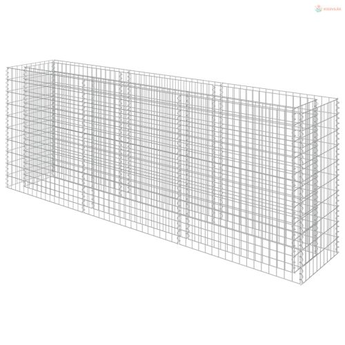 Horganyzott acél gabion magaságyás 270 x 50 x 100 cm