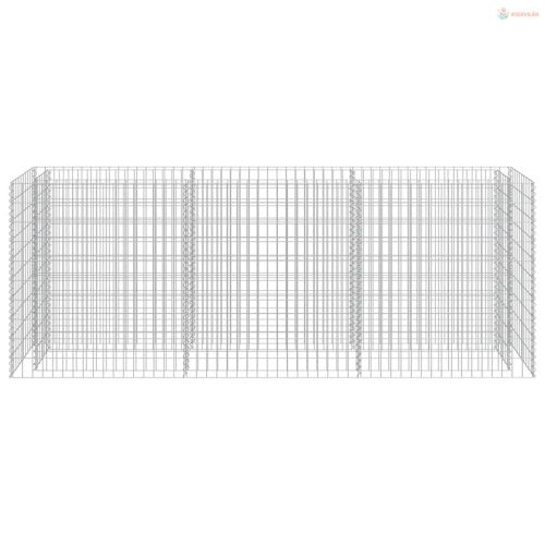 Horganyzott acél gabion magaságyás 270 x 50 x 100 cm