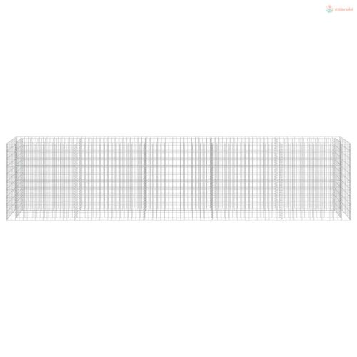 Horganyzott acél gabion magaságyás 450 x 50 x 100 cm