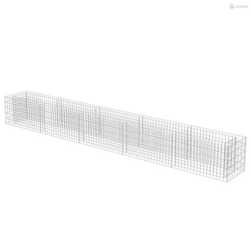 Horganyzott acél gabion magaságyás 450 x 50 x 50 cm