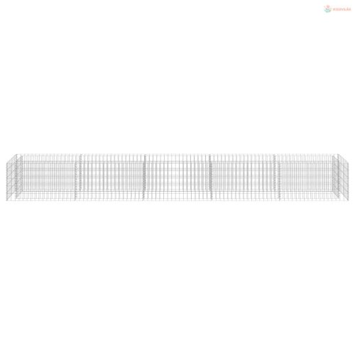 Horganyzott acél gabion magaságyás 450 x 50 x 50 cm