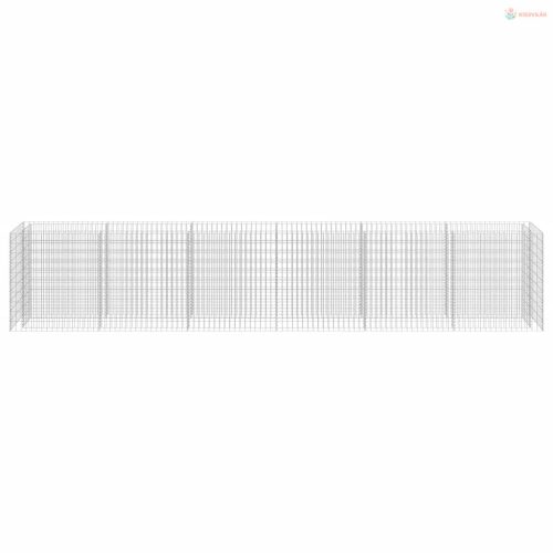 Horganyzott acél gabion magaságyás 540 x 50 x 100 cm