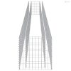 Horganyzott acél gabion magaságyás 540 x 50 x 50 cm