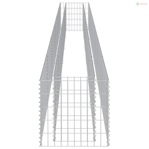 Horganyzott acél gabion magaságyás 540 x 50 x 50 cm