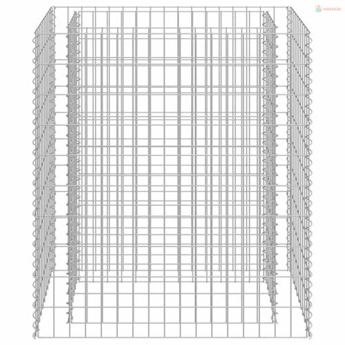 Horganyzott acél gabion magaságyás 90 x 50 x 100 cm