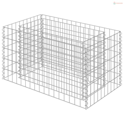 Horganyzott acél gabion magaságyás 90 x 50 x 50 cm