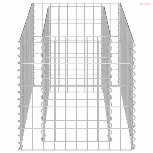 Horganyzott acél gabion magaságyás 90 x 50 x 50 cm