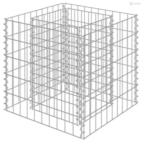 Horganyzott acél gabion magaságyás 50 x 50 x 50 cm