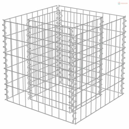 Horganyzott acél gabion magaságyás 50 x 50 x 50 cm