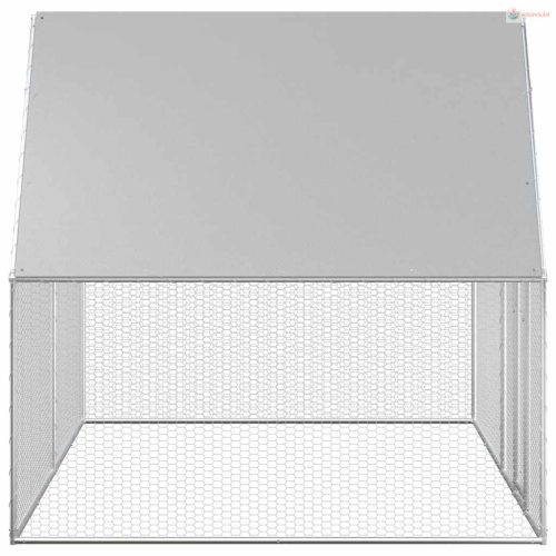 Horganyzott acél tyúkól 4 x 2 x 2 m