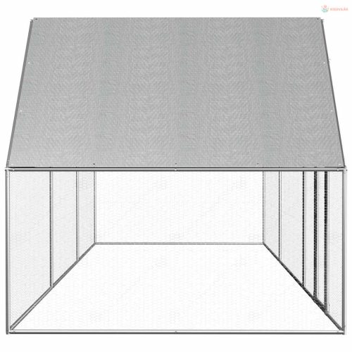 Horganyzott acél tyúkól 6 x 2 x 2 m
