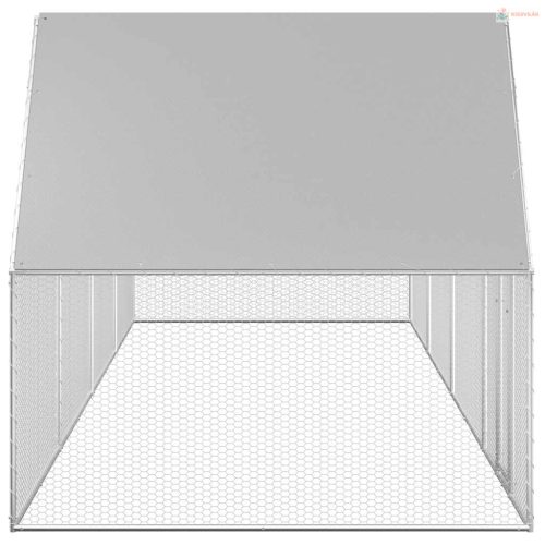 Horganyzott acél tyúkól 8 x 2 x 2 m