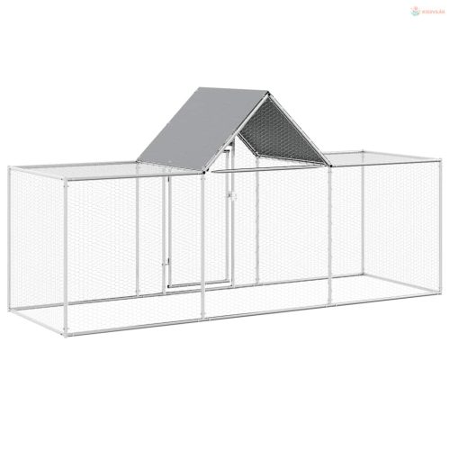 Horganyzott acél tyúkól 3 x 1 x 1,5 m