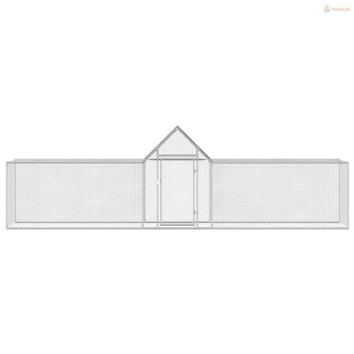 Horganyzott acél tyúkól 5 x 1 x 1,5 m